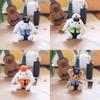 Charming Traffic Cop Bunny Plush Keychain Ultra Soft Cotton Filled Gift