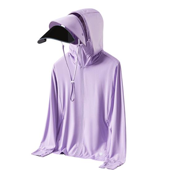 Women's Sun Protection Hoodie Jacket UV Blocking Long Sleeve Cooling Sun Shirt Casual Windbreaker Sportswear for Summer Outdoor Hiking