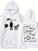 MenS Nf Hope Tour Graphic Hoodie Black Casual Streetwear Pullover Loose Fit Long Sleeves Polyester Blend for Fall Winter