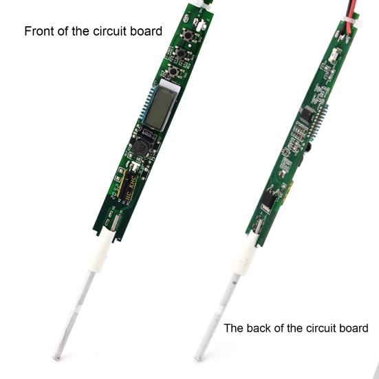 Паяльник с ЖК-дисплеем, быстрый нагрев, паяльник из АБС-пластика с силиконовым защитным рукавом, электрический ремонт