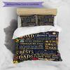 Love Dad Always 3‑Piece Bedding Set,Soft Duvet Cover with 19 Pillowcases,Multi‑Scene Home Dorm Use,Ideal Gift for Birthday & Holiday