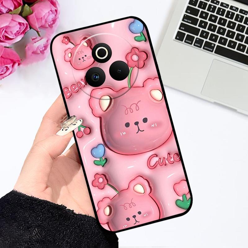Чехол для Oppo Realme P3 Pro 5G Модный Цветной Расписной Силиконовый Мягкий Чехол для Телефона для Realme P 3 Pro 5G Ударопрочный Бамперные Оболочки