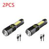 Кемпинговый фонарик XPE COB LED, телескопический, с зумом, водонепроницаемый, с зарядкой Type-C USB, мощный фонарь, 4 режима, фонарик для улицы