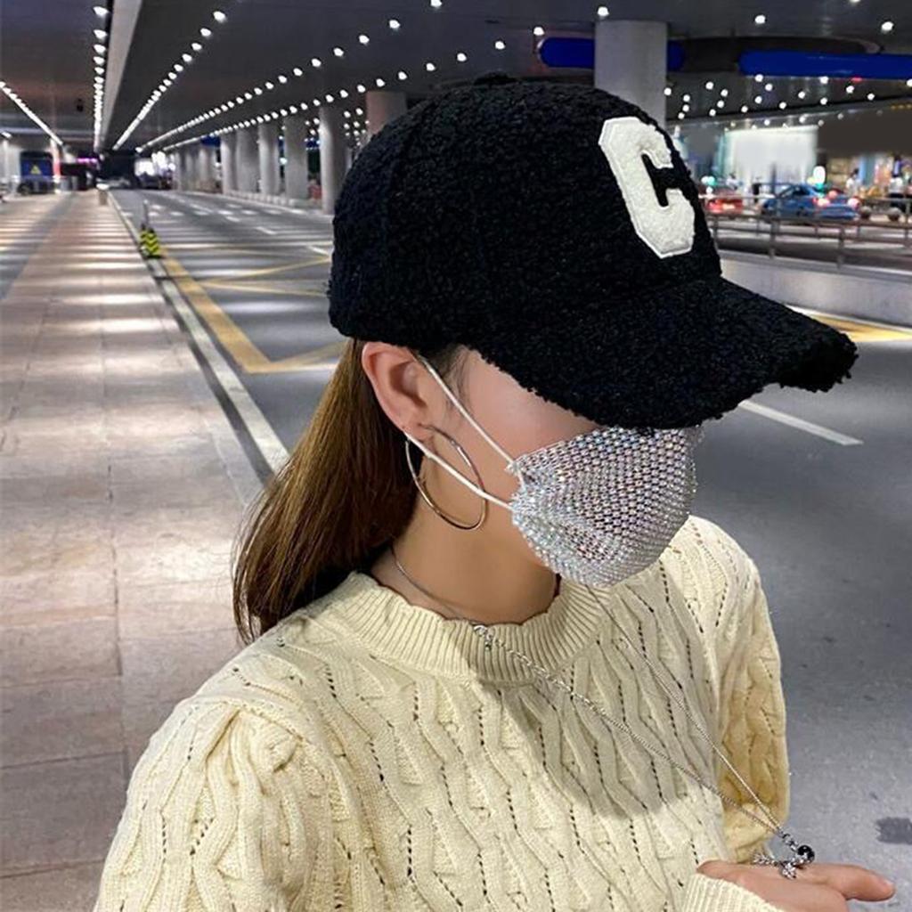 Взрослая бейсболка из берберского флиса, ветрозащитная кепка-утка Harajuku для женщин, девочек, уличная шляпа с вышивкой буквы C