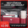 Car Sticker Tesla Car Seat Gap Slot Storage Box Auto Accessories For Tesla Model 3 2021 S X Y Style Roadster Invader Coil Mod WY