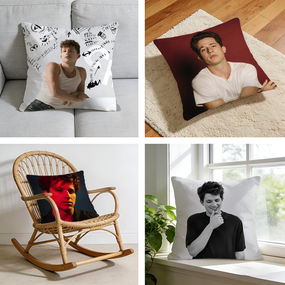 Hot Singer CCharlie PuthS Cushion Cover Short plush pillowcase for bed sofa carwashable