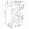 Wine Rack Brown 58 x 28 x 90 cm Solid Pine Wood