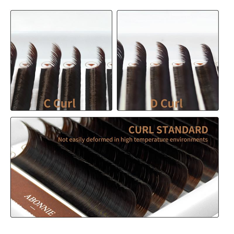 Abonnie Cocoa Brown Easy Fanning Lashes Extensions Brown Auto Fans Eyelashes Easy Fans Volume Lashes Extensions