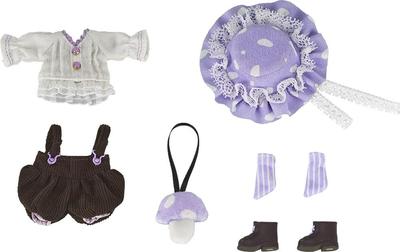 Набор нарядов для кук Nendoroid 'Мальчик-гриб' и готовое изделие из пластика [Фиолетовый] - Ткань, Магнит, - Предварительно окрашенный,