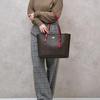 COACH Mollie PVC Tote Bag, Shopping Bag, Shoulder Bag 34 Women's Dark Brown 1665-IMRVQ