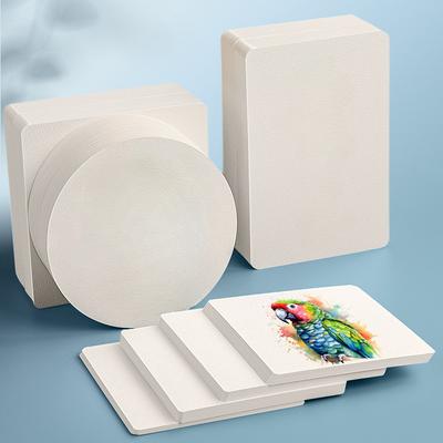 50 шт. Бумага для рисования, открытки, акварельная бумага, закладки с художественной текстурой, древесная масса, круглый картон, крашеная бумага, липкие заметки