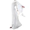 Women Fall Winter  Gothic Retro Solid Long Sleeve Ball Gowns Maxi Dress