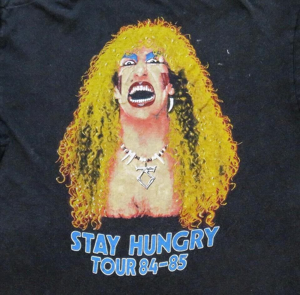 Twisted Sister Stay Hungry Tour Concert Black Men S234XL TShirt D066 Unisex T-Shirt