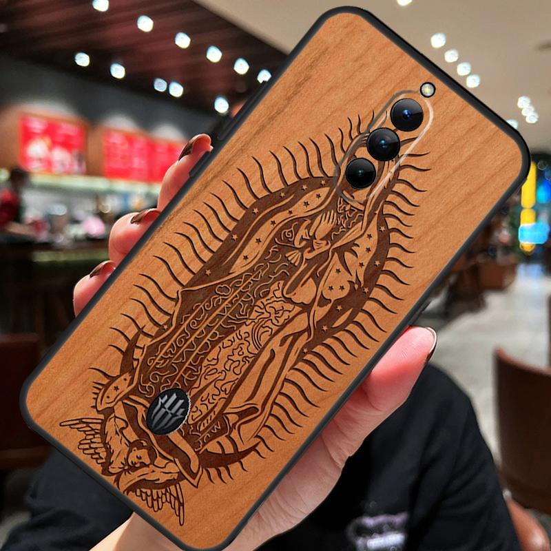 Buddha Jesus Guadalupe Wood Case For ZTE Nubia Red Magic 11 10 8 9 8S 9S 10S Pro Plus 10 Air 5G 6R 6 7 6S 7S Pro Cover