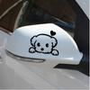 2 шт. наклейка на зеркало заднего вида отражатель личность мультяшная наклейка на автомобиль милый щенок наклейка на лобовое стекло собака