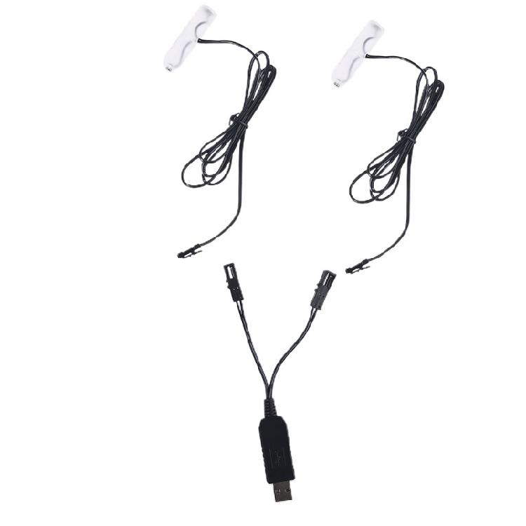 2-в-1 USB-адаптер питания от USB-порта, заменяющий 1-4 шт. батареек AA LR6