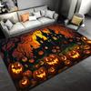 Spooky Pumpkin Castle Rug For Halloween Decorations Haunted House Theme Living Room Carpet Halloween Gift