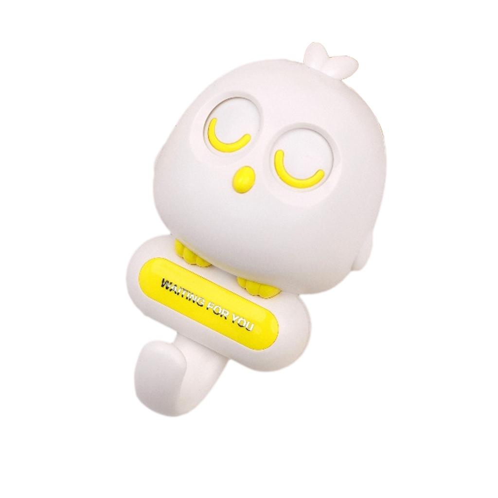 1 шт. Креативные крючки в виде совы, настенные милые крючки для дверей в виде животных без дырокола, вешалки для хранения вещей для шляп, шарфов, ключей, украшений для дома