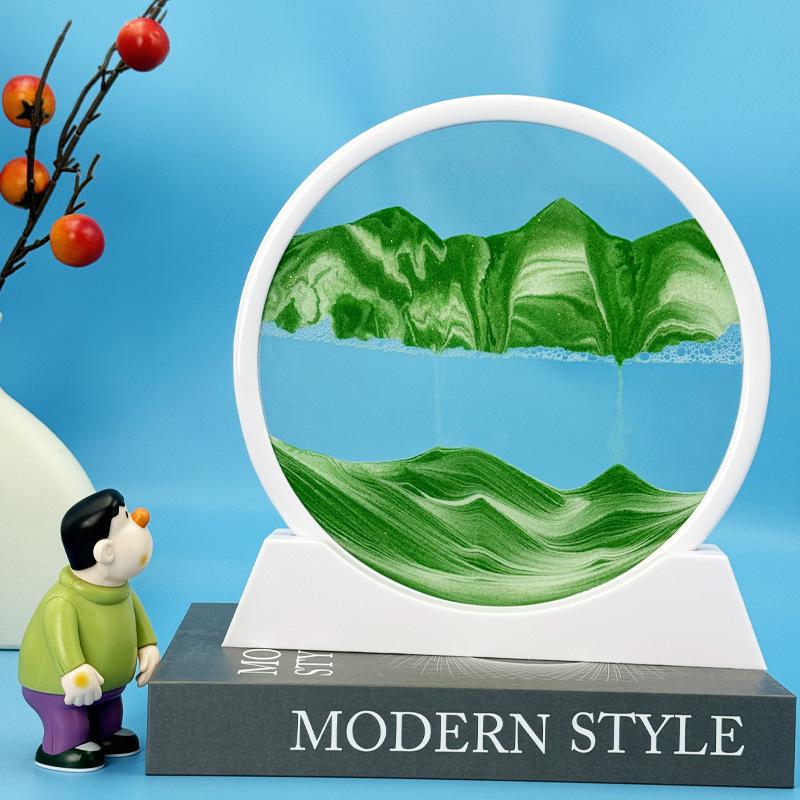 3D Кинетическая картина «Песочные часы»: Креативные песочные часы для декора гостиной