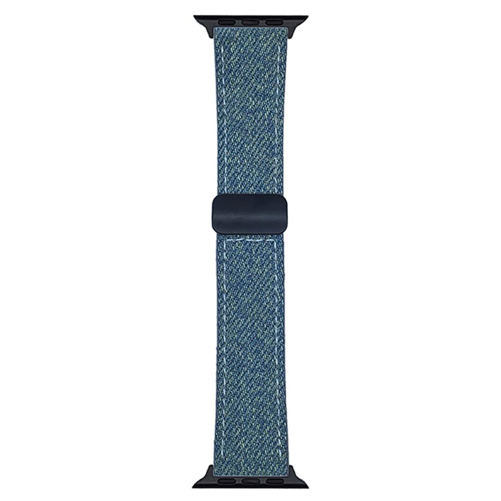 Watch Band For Apple Watch Series 10 Ultra 9 8 7 SE 6 5 4 3 2 1 46mm 49mm 45mm 44mm 42mm Magnetic Buckle Leather Nylon Wrist Strap