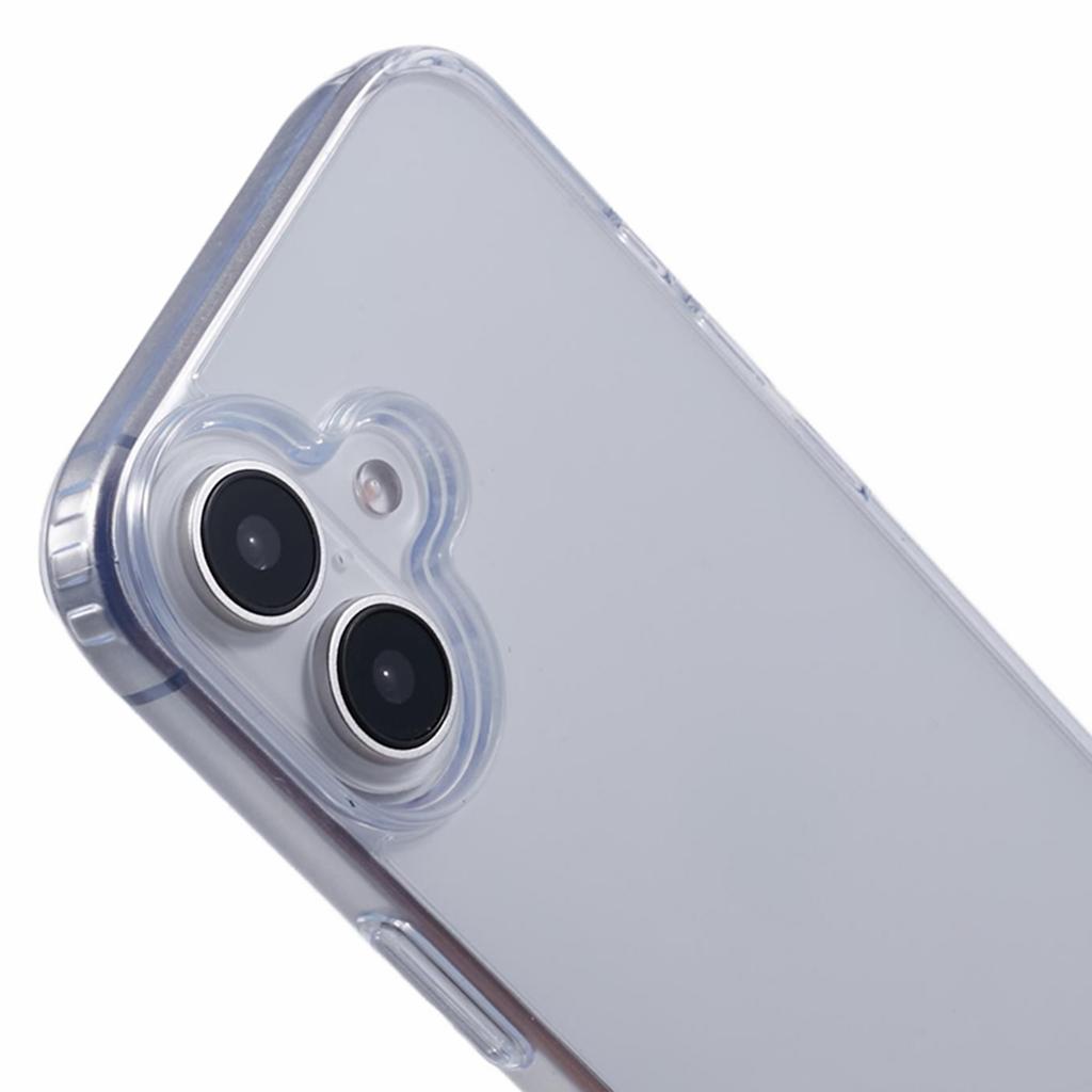 KIGC Прозрачный чехол для iPhone 16 из ТПУ+ПК, защитный противоударный чехол для телефона