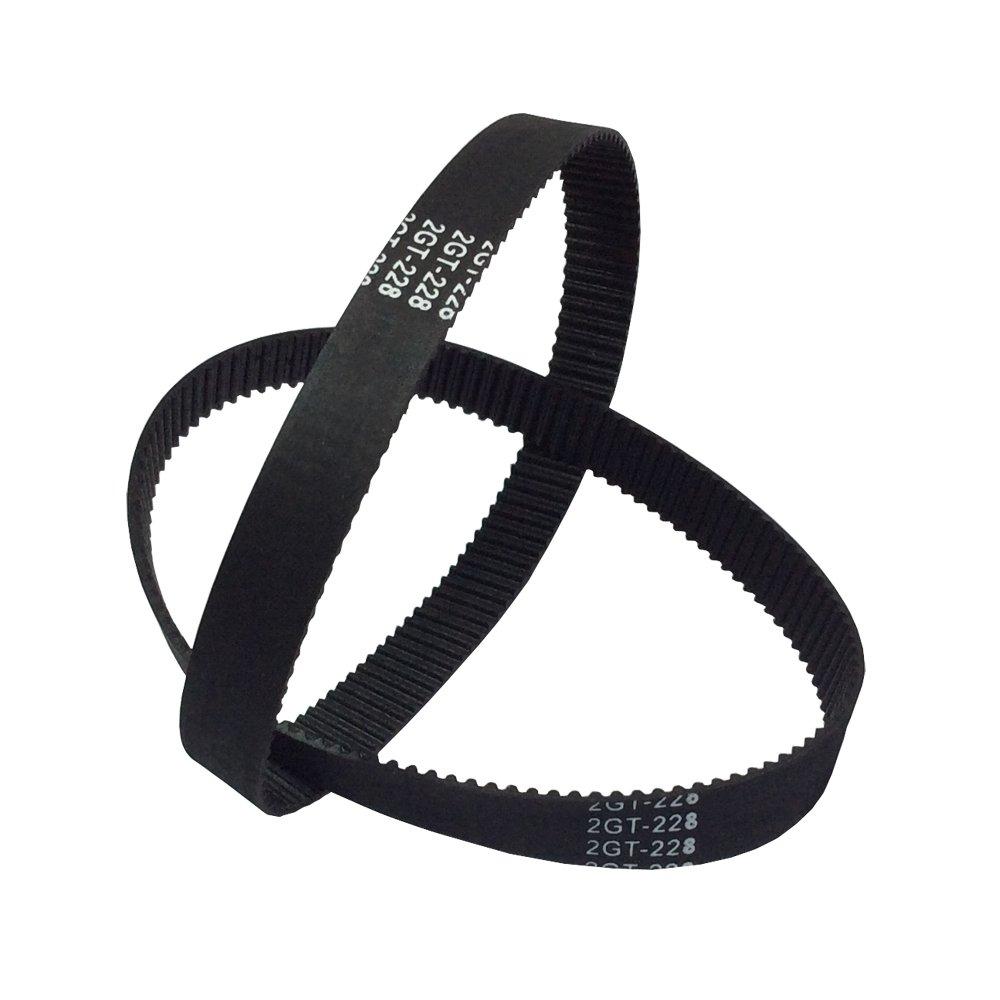 Детали 3D-принтера GT2 Конвейерные ремни 228-2GT-9 Ремень ГРМ L=228мм Ш=9мм 114 Зубьев Замкнутый Кольцевой Синхронный Ремень Упаковка 2 шт.