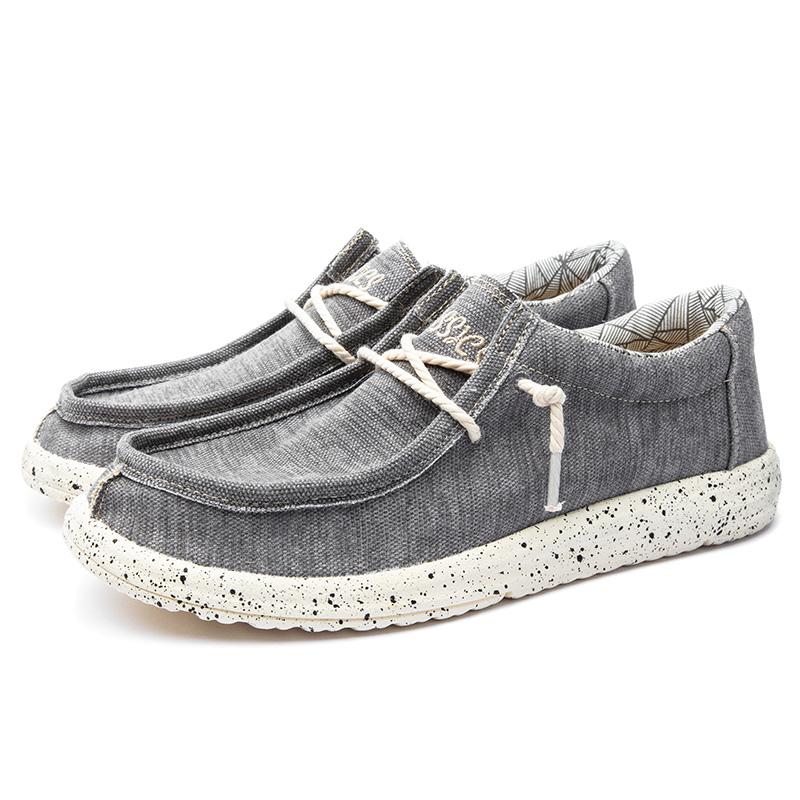 Men Vulcanized Shoes Slip Wear New Summer Men's Canvas Shoes Comfortable Soft Men's Shoes Breathable Men's Casual Flat Shoes