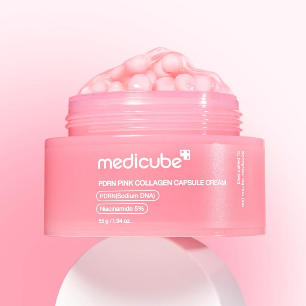 Medicube PDRN Розовые Коллагеновые Капсулы Крем Корейский Уход За Кожей Сияние Увлажняющий 55г