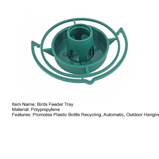 Подвесной поднос для кормления птиц из пластиковой бутылки, основа для кормушки для диких птиц, садовый балкон