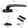 for Home with Lock Aluminium Zinc Zinc Alloy Window Hardware Lock Casement Window Wheel Handle Window Handle