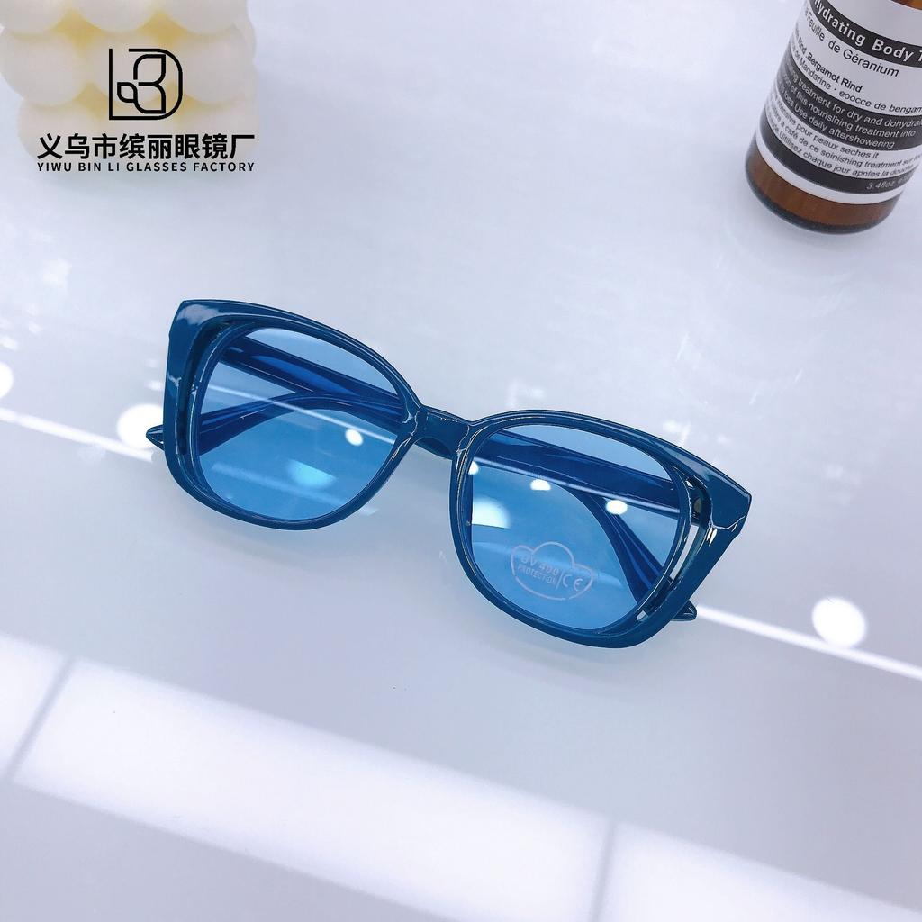 Retro Box Children'S Sunglasses Travel Sun Protection And Uv Protection Boys Wear Concave Sunglasses Glasses