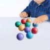 10 Pieces Wooden Rainbow Ball Toys Color Recognition Early Learning for Kids