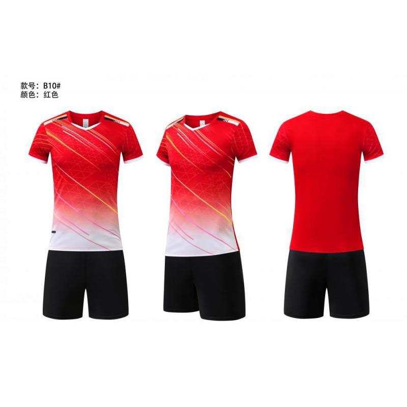 Breathable Short Sleeve Sports Shirts Men Women Training Competition Tennis Badminton Volleyball Solid Color