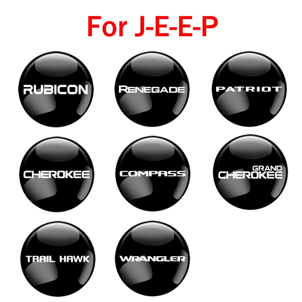 4PCS Car Wheel Tire Valve Stem Cover Tyre Valve Caps for Jeep Renegade Compass Grand Cherokee Wrangler CJ JK Rubicon Patriot LVCZN1