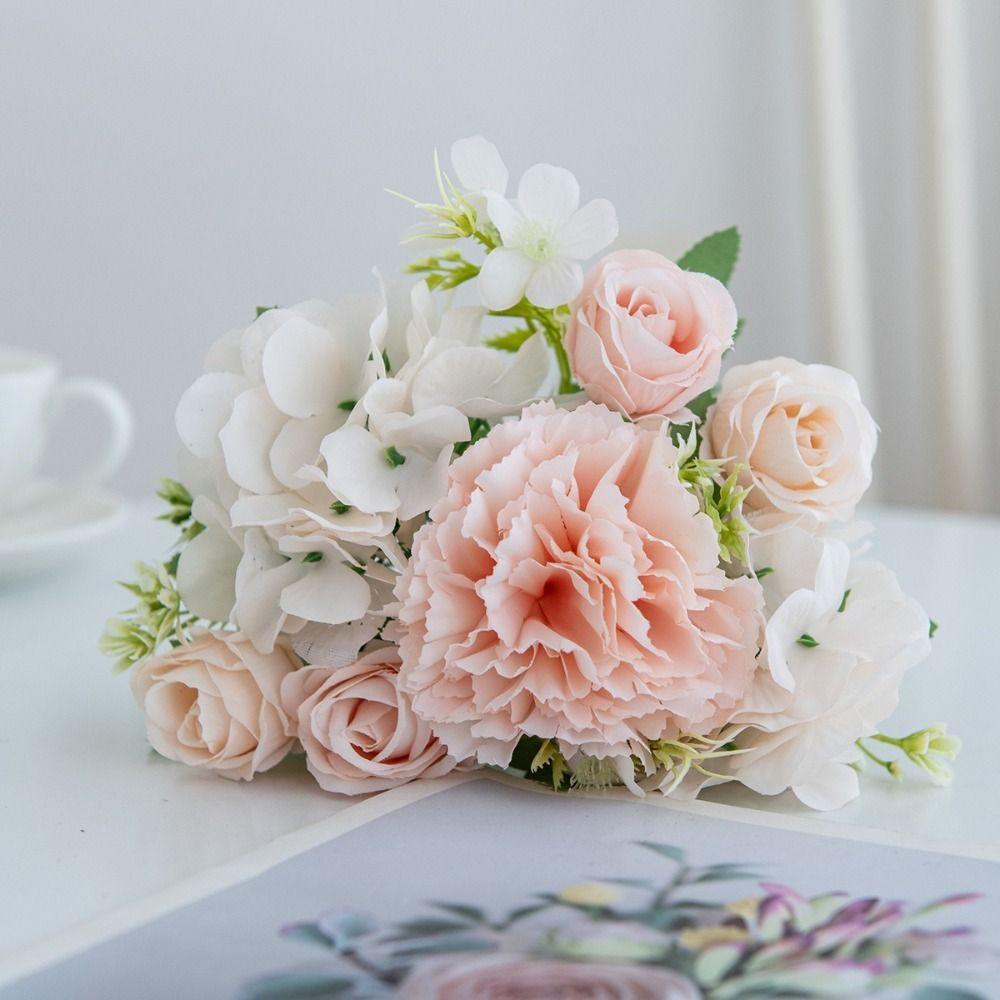 Silk Silk Artificial Flowers Vase Decorations Wedding Wreath Bridal Bouquet Wedding Ceremony
