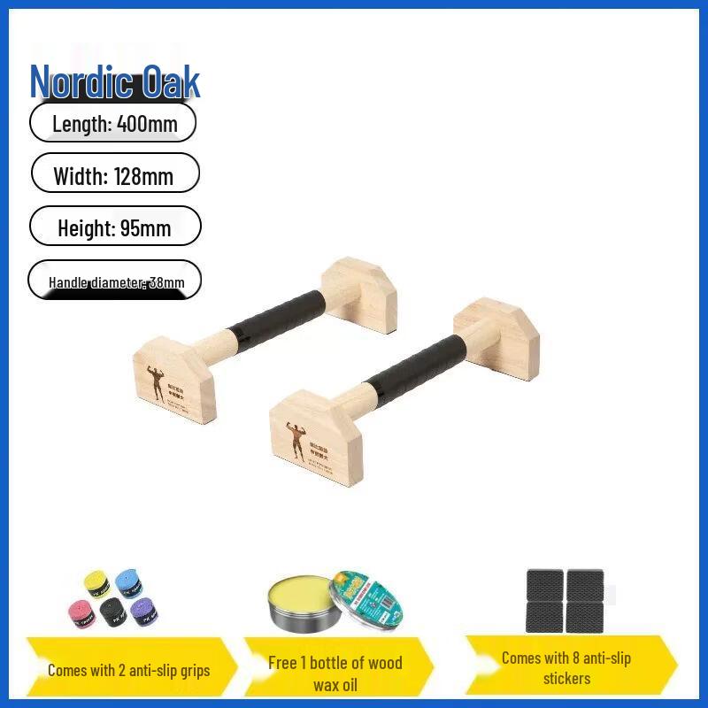 Solid Wood Adjustable Push-up and Handstand Bars