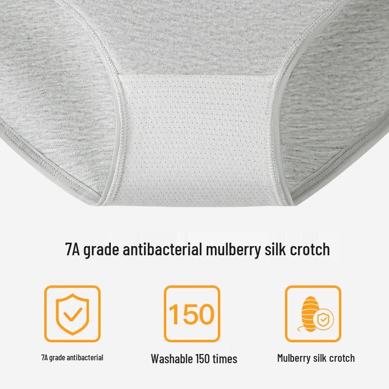 Langsha Women's Combed Cotton Antibacterial Seamless Sport Briefs