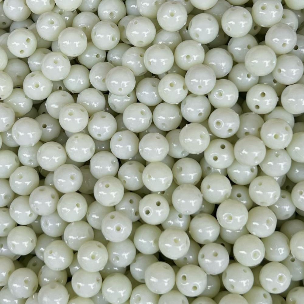 100pcs 9mm Fishing Rigs White Fishing String Beads Hook Rigs  Saltwater Fishing