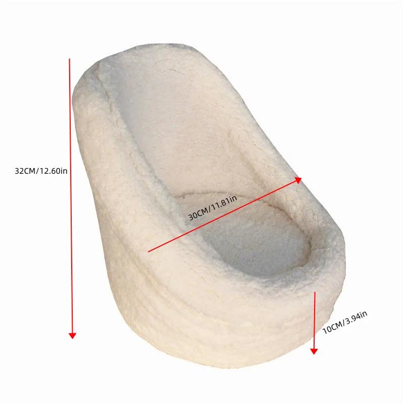 Реквизит для фотосъемки новорожденных Позировочный мини-диван Белый круглый диван Студийные вспомогательные аксессуары Детская мебель Студийный позировочный диван