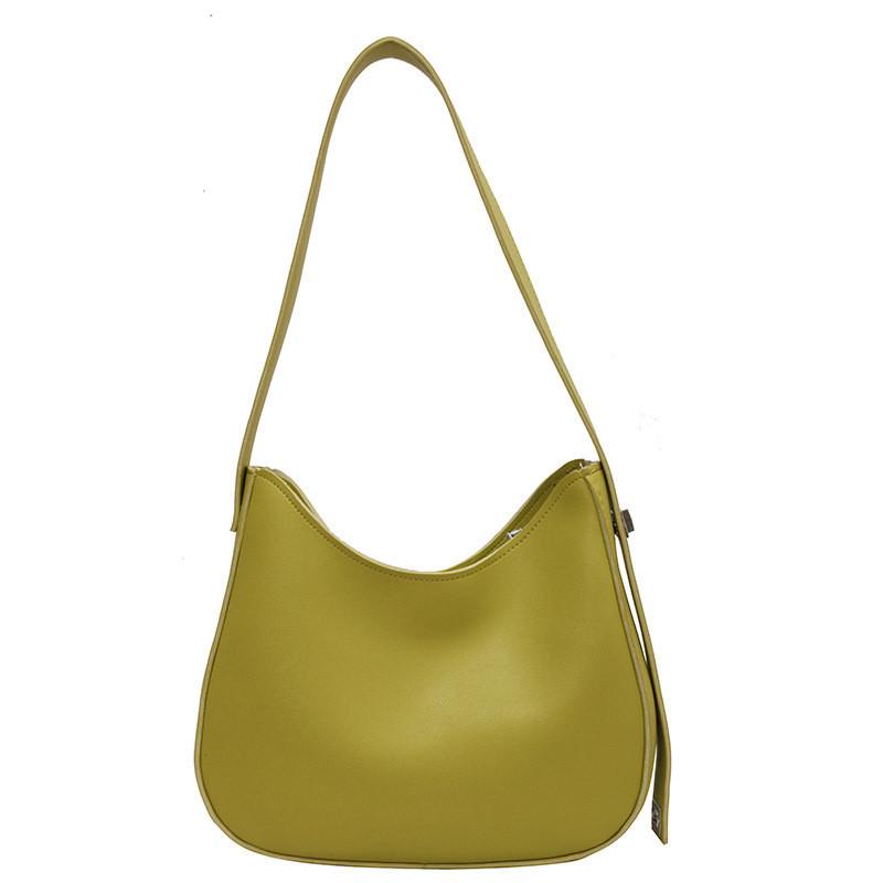 Chic Pu Leather Bucket Bag For Women Trendy 2023 Fashion Shoulder Handbag