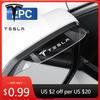 Автомобильная наклейка Tesla 2 шт. Козырек от дождя на зеркало заднего вида автомобиля Защита от дождя для Tesla Model 3 Y S X 2021 Roadster Cybertruck Juguete Sp