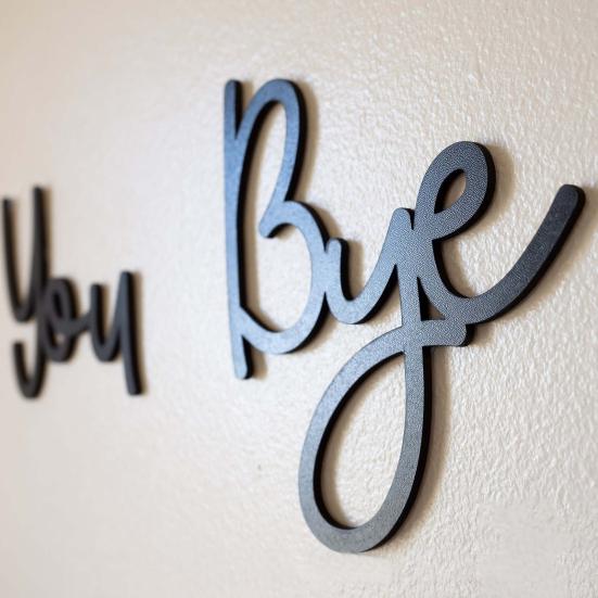 Деревянная настенная декоративная табличка Love You Bye Sign Home Decor Wall Gateway