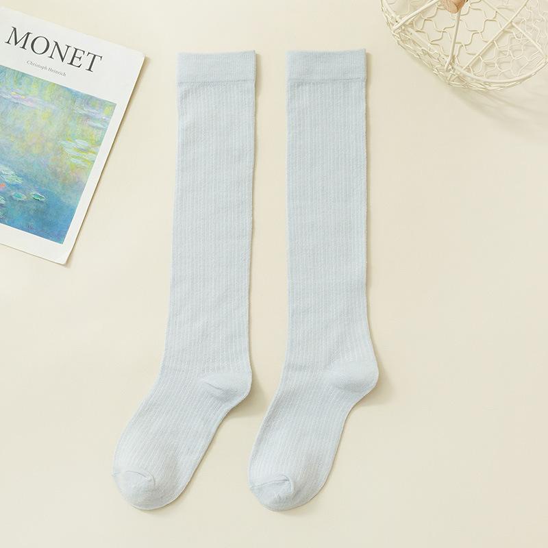 Summer Thin and Slimming Calf Socks for Women, Light and Breathable Calf Student Socks, Spring and Summer Long Socks