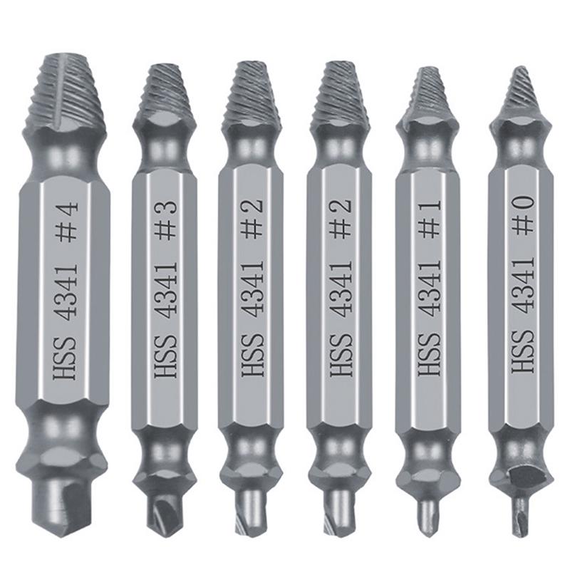 Набор из 6 сверл для извлечения поврежденных винтов легко вынимает сломанные винты