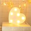 LED Marquee Lights Heart Shaped LED Plastic Light Up Sign For Night Light Wedding Birthday Party Battery Powered Christmas Lamp Home Bar Decoration