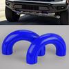 2pcs Blue Front Tow Hook Protect Cover Case Fit For Ford Ranger 2023 2024 2025