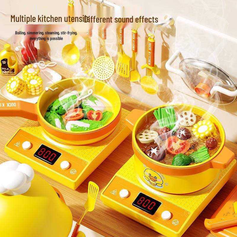 Complete Baby Kitchen Play Set: Simulation Cooking Toys for Girls Ages 1-6