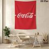 Cocacola Classic Tapestry Wall Tapestry Wallmounted Fashion Print Work Of Art Background Cloth Wall Decoration