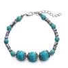 Natural Turquoises Stone Diy Bracelet Homme Femme Charms Men Strand Beads Yoga Bracelets Women