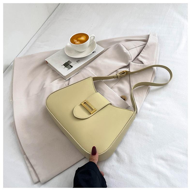 Женская однотонная сумка-багет на молнии с наклоном для отдыха из искусственной кожи с регулируемым ремешком на ремне